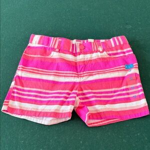 The Children's Place Pink and White Striped Shorts